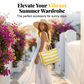 Large Capacity Striped Beach Bag