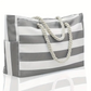 Large Capacity Striped Beach Bag