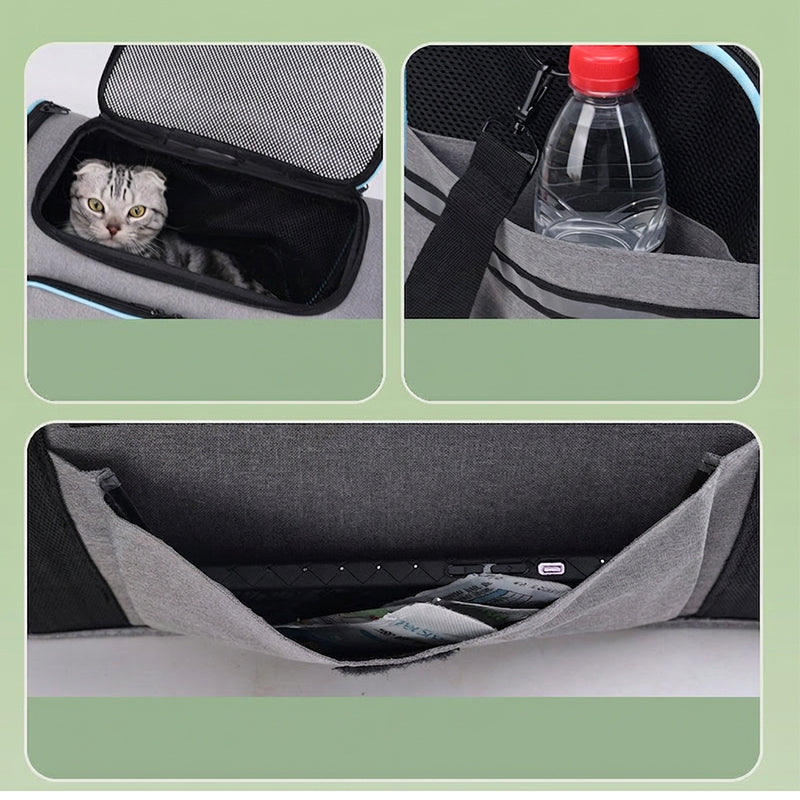 Erweiterbare Transportbox für Haustiere auf Reisen