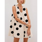 👗 LIMITED-TIME 50% OFF! 💥 Women's Sleeveless U-Neck Polka Dot Mini Dress – Pockets, A-Line, Breathable ✨