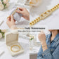 📿 50% RABATT! 💥 Damen Goldton Zirkonia Kettenarmband – Kubanische Glieder & Zirkon-Akzente – Eleganter Blickfang mit Faltschließe – perfekt für Alltag oder besondere Anlässe ✨🌸