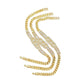 📿 50% RABATT! 💥 Damen Goldton Zirkonia Kettenarmband – Kubanische Glieder & Zirkon-Akzente – Eleganter Blickfang mit Faltschließe – perfekt für Alltag oder besondere Anlässe ✨🌸