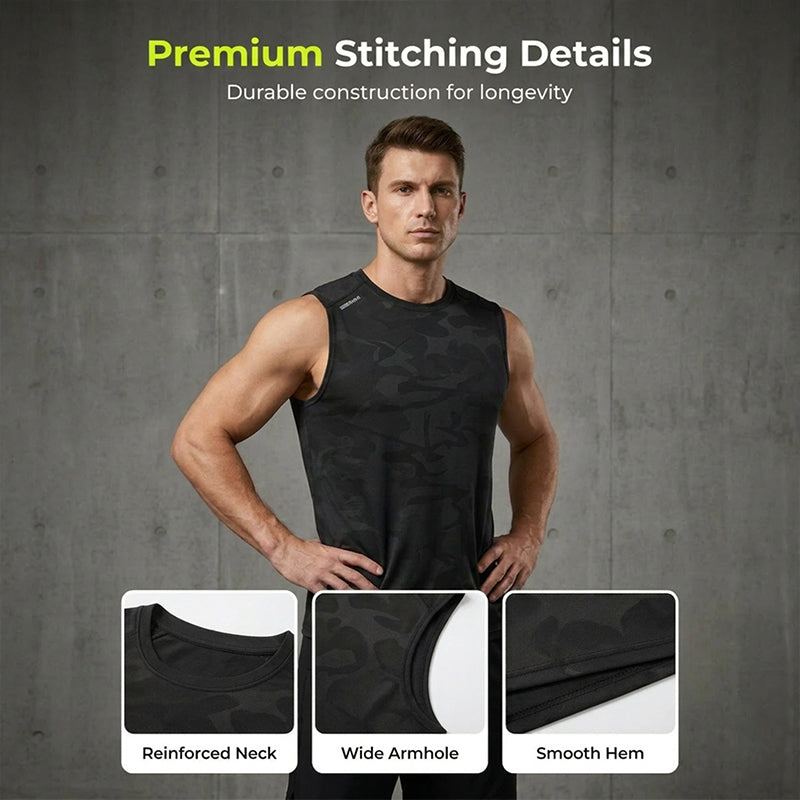 ✨Sommer-Sonderangebot 50%💖 RABATT!Herren Atmungsaktives Camouflage Sport-Tanktop