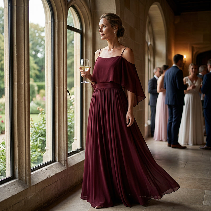 👗 50% RABATT! 🌙 Fließendes ärmelloses Kleid mit einseitigem Ausschnitt – Minimalistisches Design & weiter Rock – Edler Look, ideal für besondere Anlässe oder den eleganten Alltag – leicht, luftig & stilvoll ✨🌸