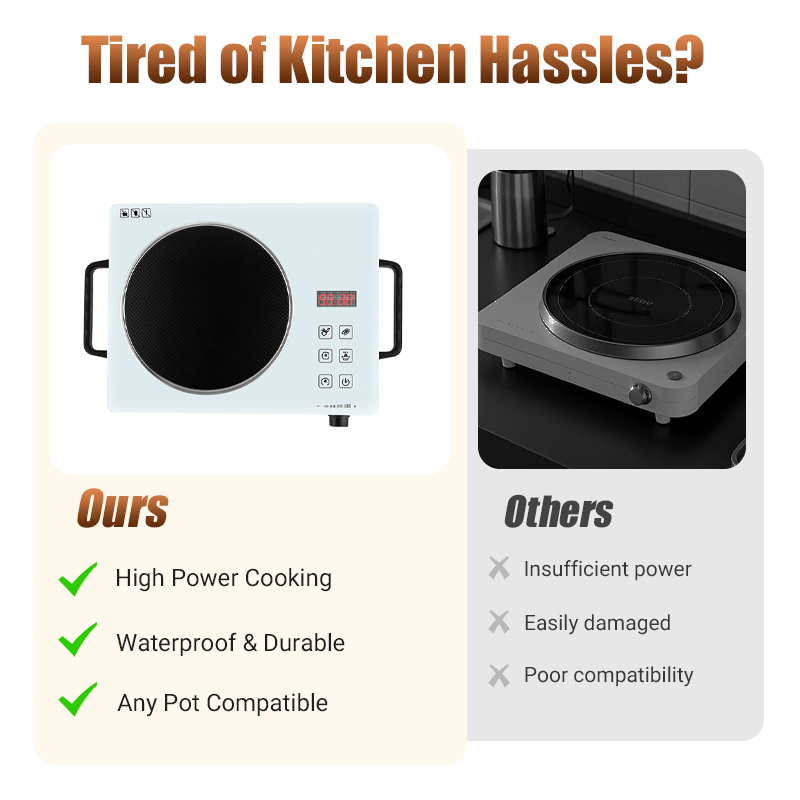 🍳 50% RABATT! ⚡ Hochleistungs-Einzelkochfeld – Elektrische Keramikkochplatte mit Touch-Bedienung – Kompakt, leistungsstark & überhitzungssicher – ideal für Camping, Wohnmobil oder kleine Küchen 🔥✨