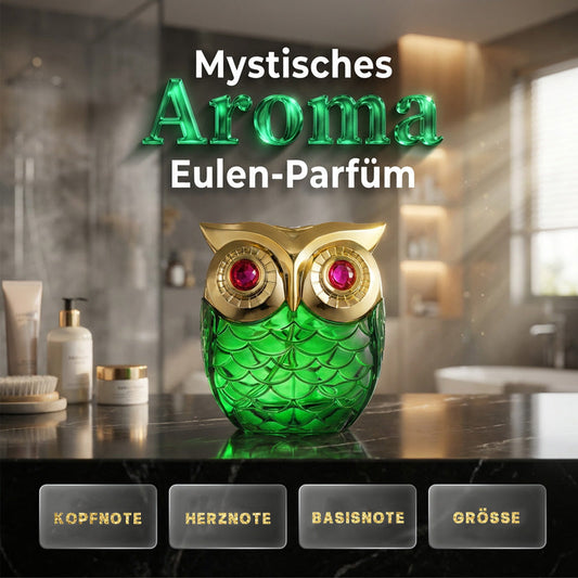🦉 Mystisches Eulen-Parfum – holzig-blumig, unvergesslicher Duft, edle Flasche