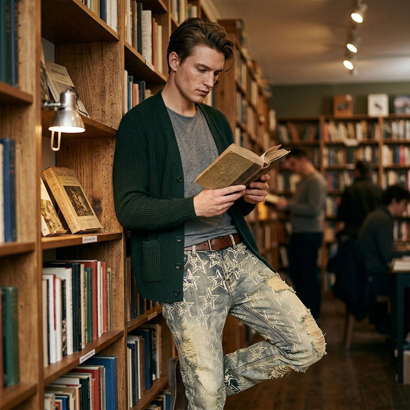 👖💥 Herren Slim Fit Destroyed Denim Jeans – 50% RABATT! Schlanker Schnitt, edgy Destroyed-Look, perfekt für Streetwear & Alltag. 🔥✨