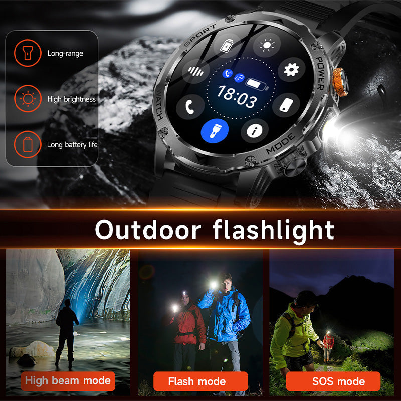 ⌚ 50% RABATT! 🏆 Smart Bluetooth Sportuhr – 1000mAh Akku, Fitness-Tracking & wasserdicht – Herzfrequenz, Schritte & Schlaf – Kompatibel mit iOS/Android 💪