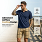 👕 2-teiliges Freizeit-Set für Herren – Poloshirt & gemusterte Shorts, atmungsaktiv, bequem & vielseitig für Sommer, Alltag & Urlaub ☀️
