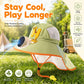 🧢 50% RABATT! ☀️ Sonnenschutz-Hut mit eingebautem Lüfter – Solar & USB betrieben, atmungsaktiv – Hält dich draußen kühl – perfekt für Gartenarbeit, Wandern oder Sport 🌬️✨