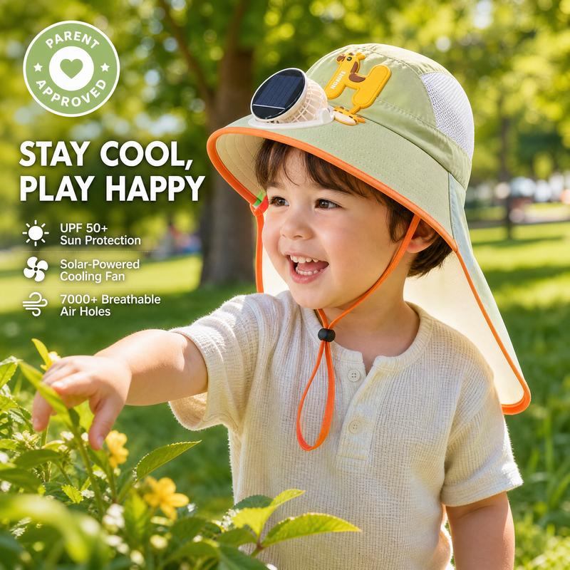 🧢 50% RABATT! ☀️ Sonnenschutz-Hut mit eingebautem Lüfter – Solar & USB betrieben, atmungsaktiv – Hält dich draußen kühl – perfekt für Gartenarbeit, Wandern oder Sport 🌬️✨