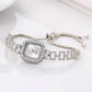 ⌚✨Damen Zugband-Armbanduhr Quadratisch Quarz｜Elegante Damen Quarz Armbanduhr mit Zugband & quadratischem Zifferblatt