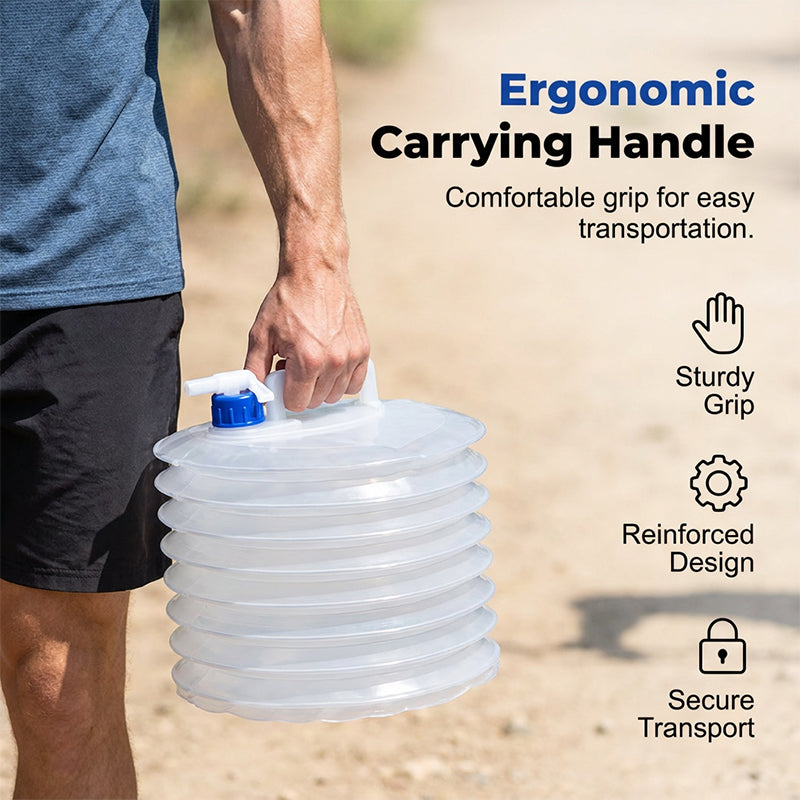 💧 50% RABATT! 🏕️ BPA-freier Faltwasserbehälter – Lebensmittelecht, geruchsneutral & stabil – Ideal für Trinkwasser, Kochen oder Outdoor-Abenteuer – platzsparend und leicht 🌿✨