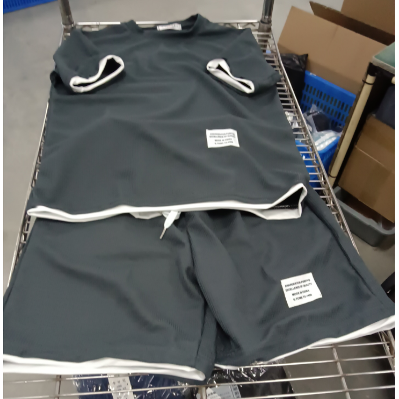 🎉 ZEITLICH BEGRENZT 50% RABATT! 👕 Herren Waffelstrick T-Shirt & Shorts Set – Kühlstoff & Entspanntes Schnittdesign 💙