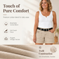 ⏰ 50 % RABATT FÜR BEGRENZTE ZEIT! 🩳 Damen Mid-Rise Cargo-Shorts – Atmungsaktiver Baumwollmix, viele Utility-Taschen, Vintage Washed Look für den Sommer 🤎