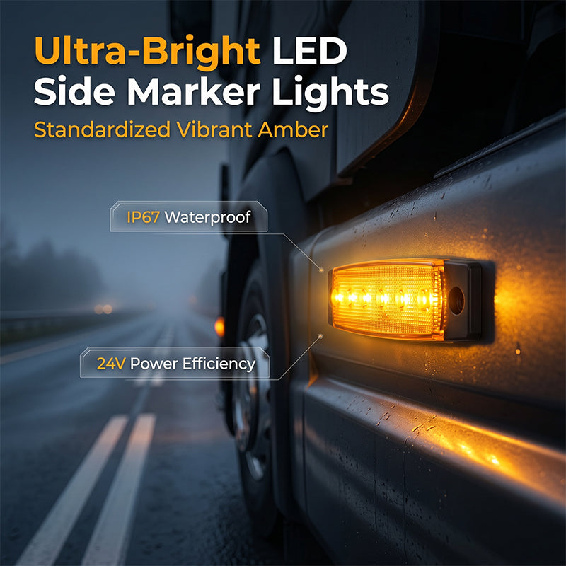 10 Stück LED Seitenmarkierungsleuchten für LKW