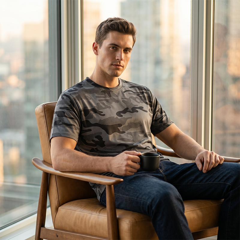 🔥JETZT 50% RABATT🌬️Kühlungs-Mesh Performance T-Shirt – Feuchtigkeitsableitend, Leichtgewicht für Sport & Alltag