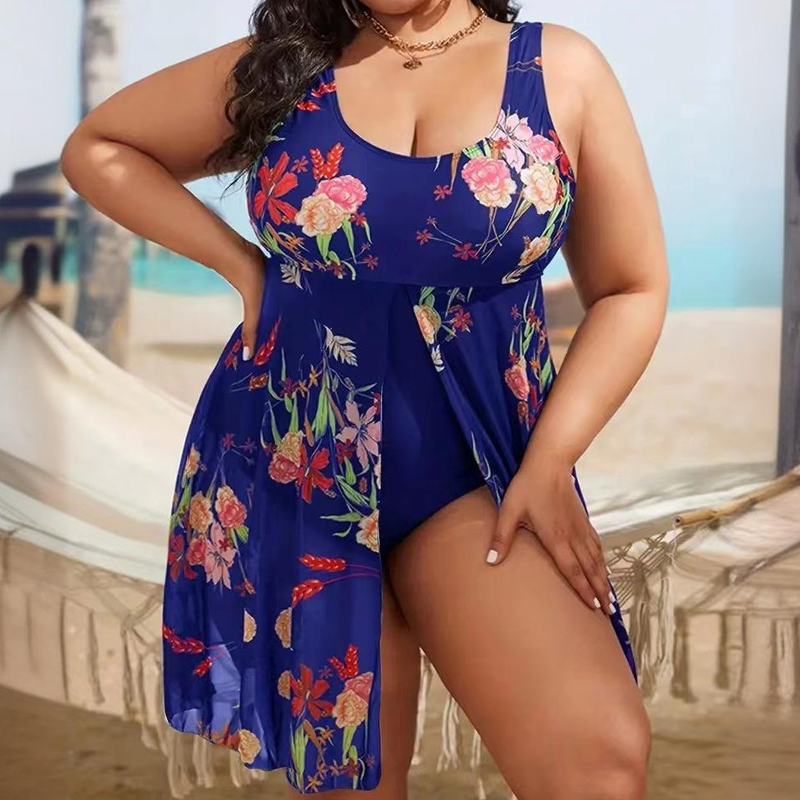 👕 Nur für kurze Zeit 50 % Rabatt! ✨ Einteiliger Badeanzug mit Blumenmuster für Damen