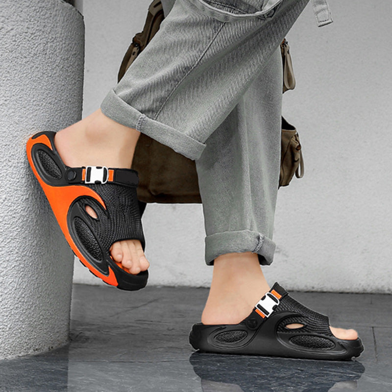 👟 50% RABATT! ☀️ Herren EVA 2-in-1 Sandalen – Atmungsaktiv, Massage-Fußbett & rutschfeste Sohle – Verstellbarer Riemen für Komfort & Komfort 🩴