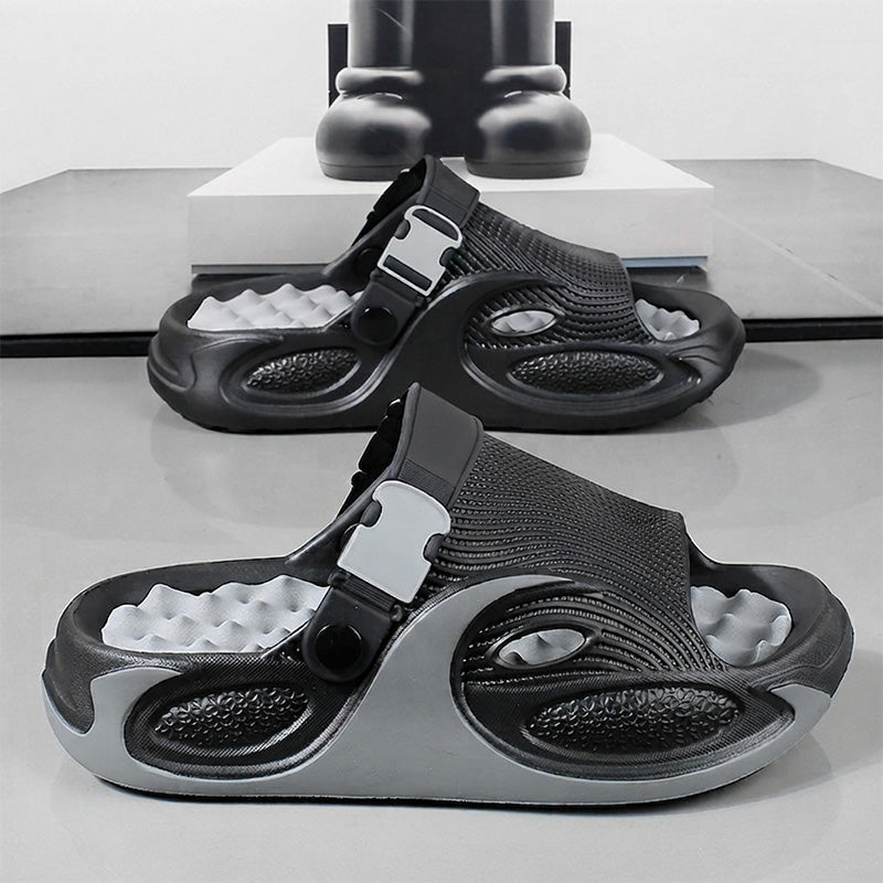 👟 50% RABATT! ☀️ Herren EVA 2-in-1 Sandalen – Atmungsaktiv, Massage-Fußbett & rutschfeste Sohle – Verstellbarer Riemen für Komfort & Komfort 🩴