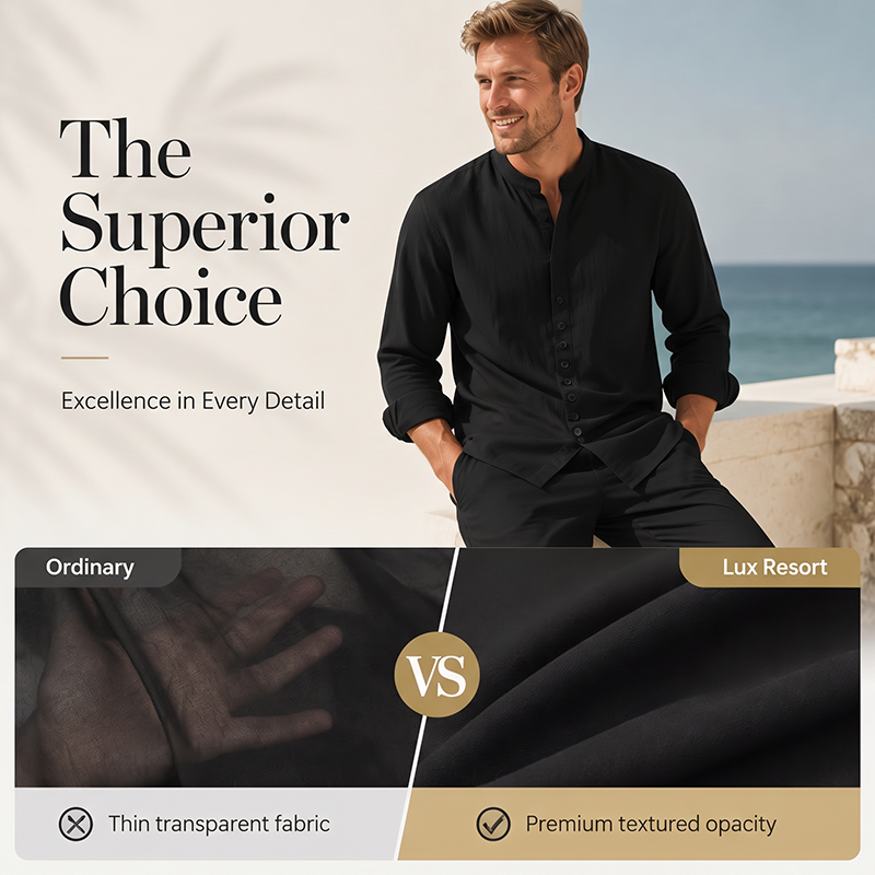 👔 50% RABATT! 🌿 2-teiliges minimalistisches Freizeit-Set für Herren – Schlichtes Hemd & Hose, atmungsaktiv & vielseitig – Ideal für Alltag, Büro & Freizeit 🕶️