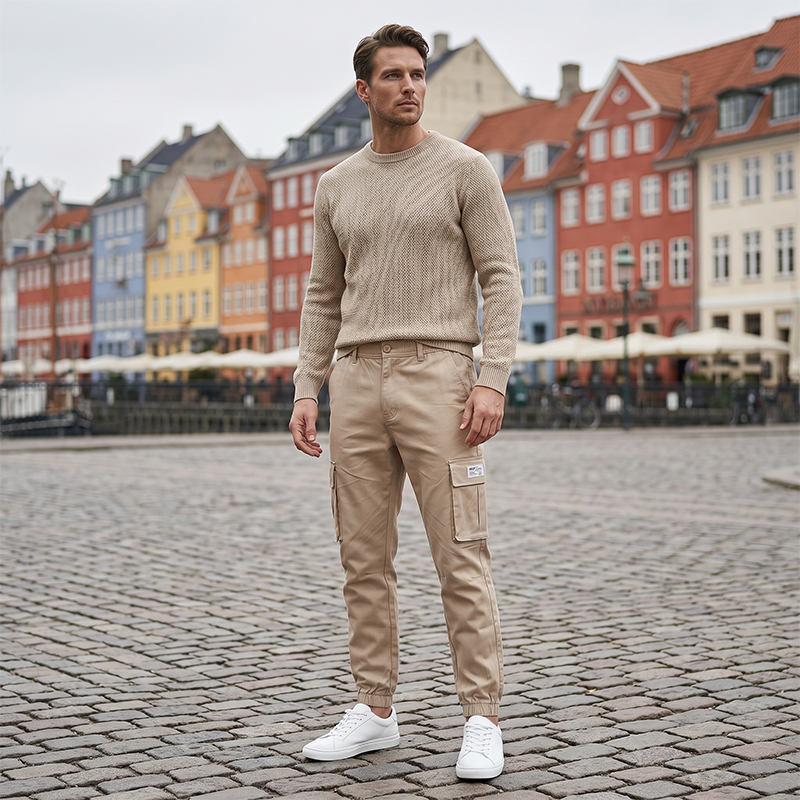 🔥 50% RABATT! 👖 Herren Cargo-Jogginghose – Mehrere Taschen, lockere Passform & 9/10-Länge – Bequem & stylisch für Alltag & Freizeit 💪