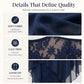📢50% RABATT !! ⏰Spitzenkleid mit Chiffon-Überlage – Elegant, Weich & Zeitlos Feminin