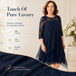 📢50% RABATT !! ⏰Spitzenkleid mit Chiffon-Überlage – Elegant, Weich & Zeitlos Feminin