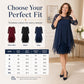 📢50% RABATT !! ⏰Spitzenkleid mit Chiffon-Überlage – Elegant, Weich & Zeitlos Feminin