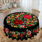 🌺 50% RABATT! 🌸 Mexikanische Tischdecke mit Blumenmuster & Wellenrand – Farbenfroh, robust & vielseitig – Perfekt für festliche Anlässe & den Alltag ✨