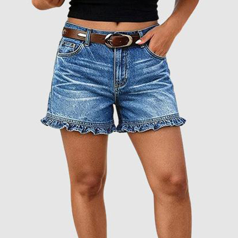 ⏳ Letzter Tag: 50 % Rabatt🔥Damen Stretch-Cargo-Shorts – Bequeme Mittlere Taille, Workwear-Stil mit tiefen Taschen