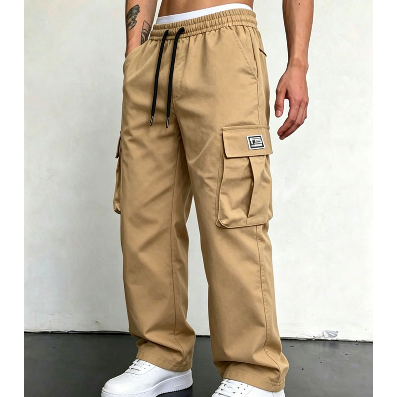 👖 50% RABATT! 🏕️ Herren Cargohose in lockerer Passform – Bequem, vielseitig & mit vielen Taschen – Ideal für Alltag, Outdoor & Freizeit ✨