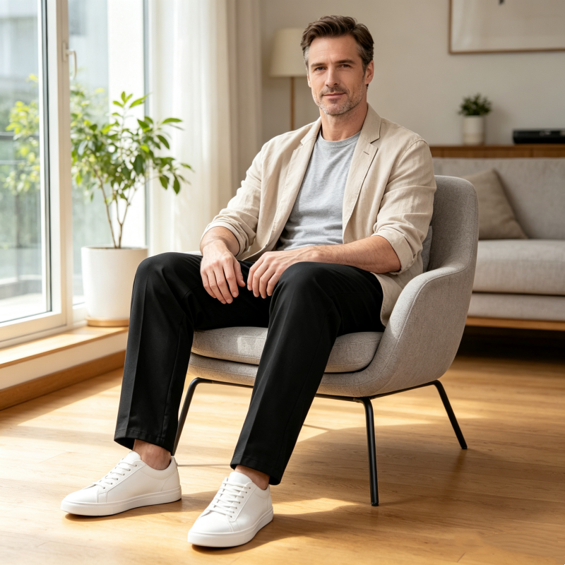 👔 Sonderangebot 50% RABATT! 👖 Top-bewertete Herren-Slim-Hose mit Taschen – bequem und knitterfrei
