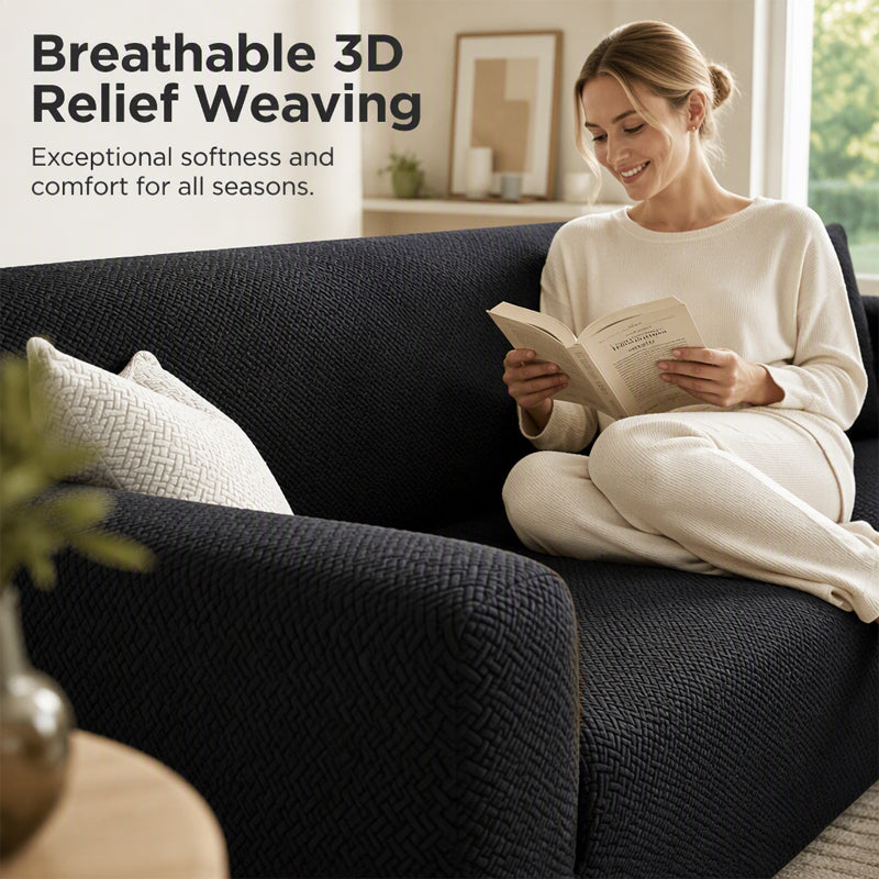 Rutschfeste Stretch-Jacquard-Sofaabdeckung