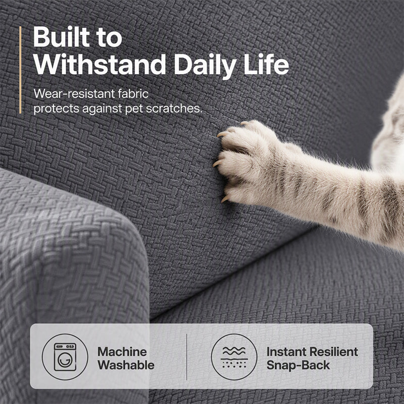 Rutschfeste Stretch-Jacquard-Sofaabdeckung