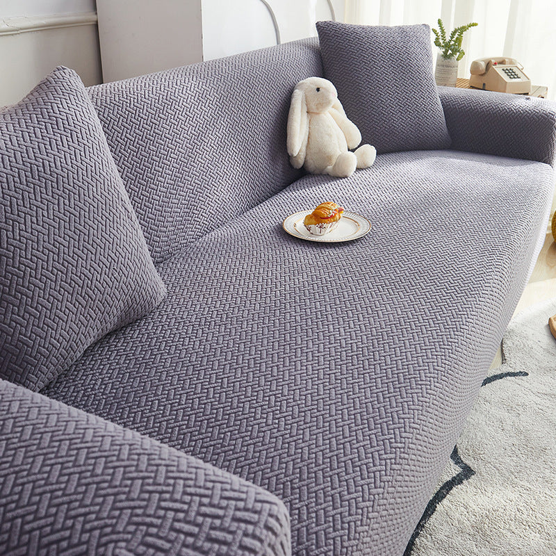 Rutschfeste Stretch-Jacquard-Sofaabdeckung