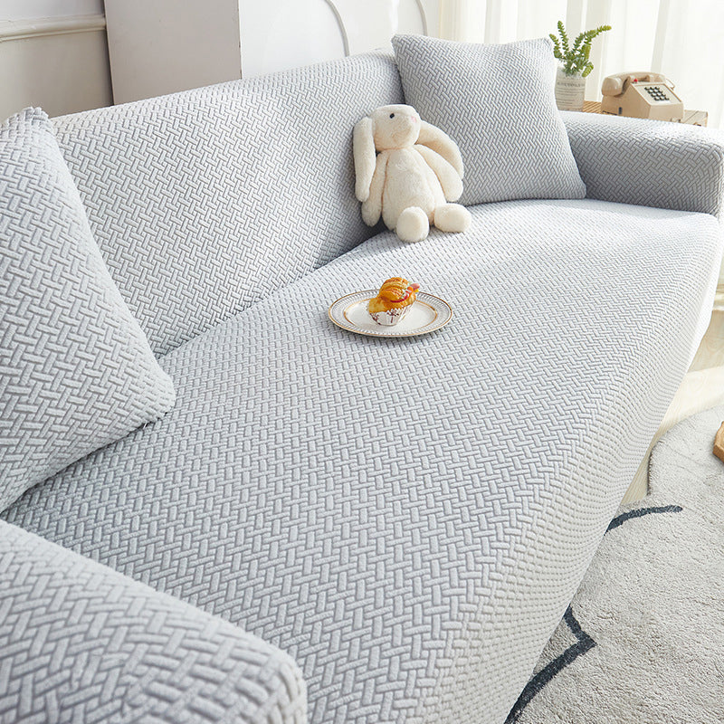 Rutschfeste Stretch-Jacquard-Sofaabdeckung