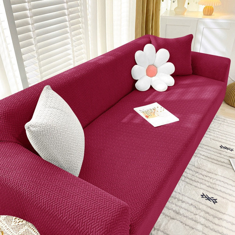 Rutschfeste Stretch-Jacquard-Sofaabdeckung