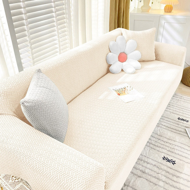 Rutschfeste Stretch-Jacquard-Sofaabdeckung