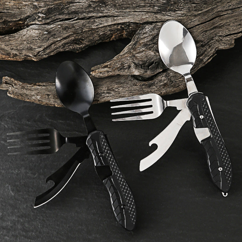🔥 Heute -50 %! 🍴 4-in-1 faltbares Outdoor-Besteck