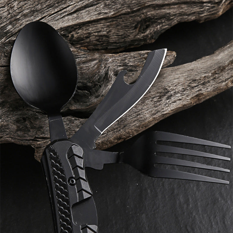 🔥 Heute -50 %! 🍴 4-in-1 faltbares Outdoor-Besteck