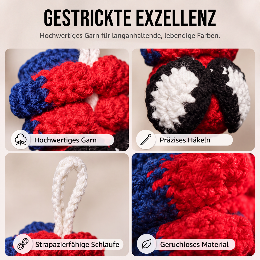📢📢50% RABATT !!⏰Gehäkelte Spinne als Auto-Anhänger-Ornament