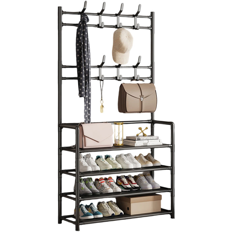 🏠 Schuhregal mit Garderobe – 3-in-1 Flurmöbel, mehrstöckig & platzsparend, für Diele & Eingang