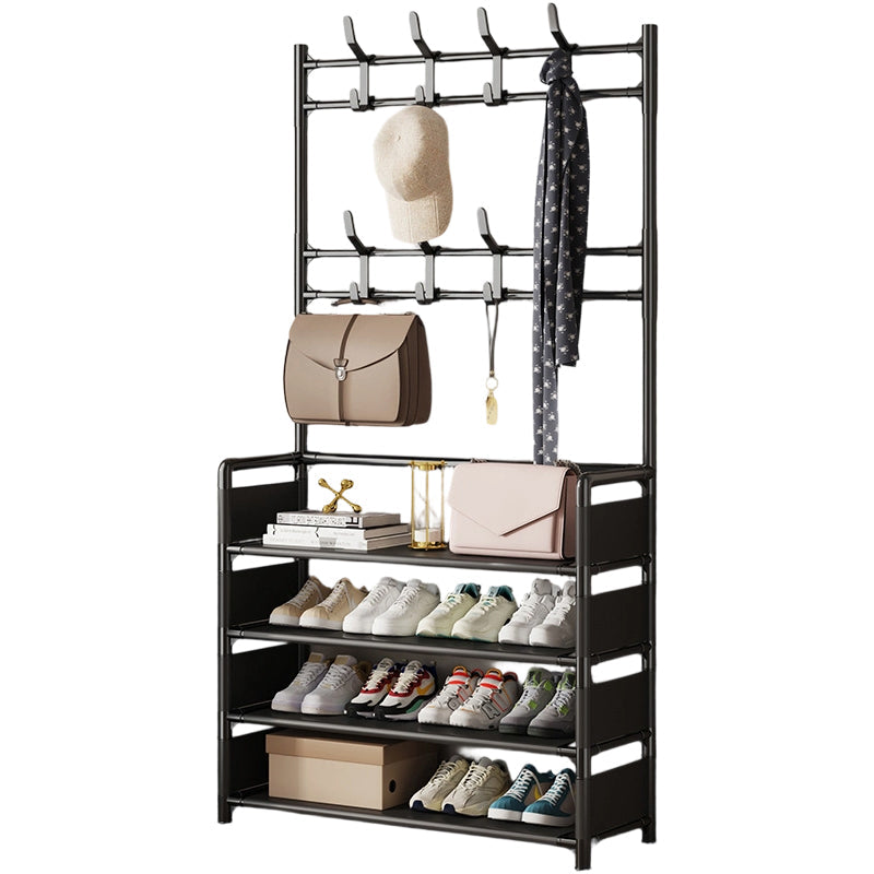 🏠 Schuhregal mit Garderobe – 3-in-1 Flurmöbel, mehrstöckig & platzsparend, für Diele & Eingang