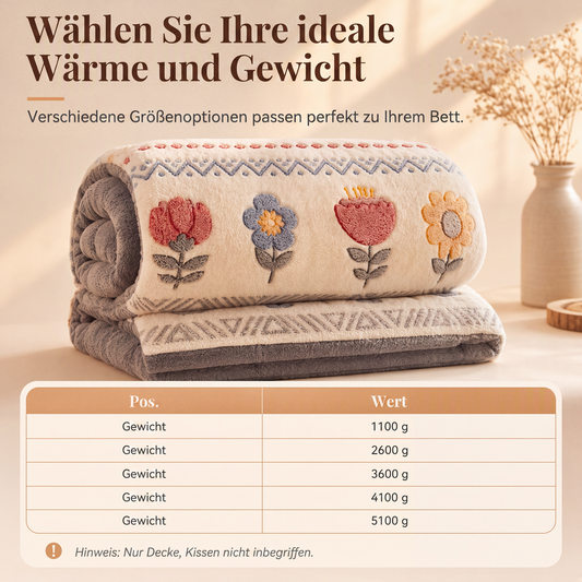 🛏️ 50% RABATT! ❄️Verdickte Winterdecke aus doppelseitigem Lammvlies und Milchsamt, warme Bettdecke für Herbst und Winter