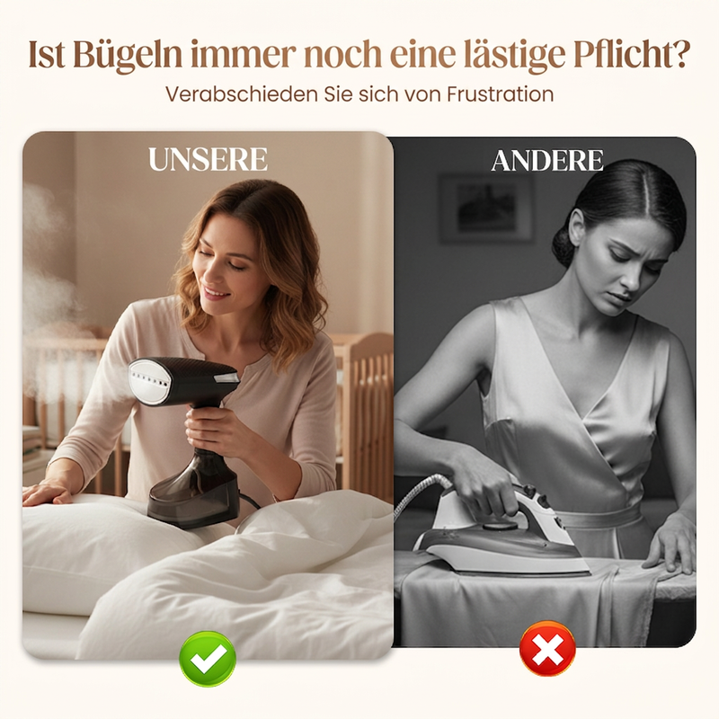 ⏳Zeitlich begrenztes Angebot⏳ Handdampfglätter für Kleidung mit 300-ml-Wassertank