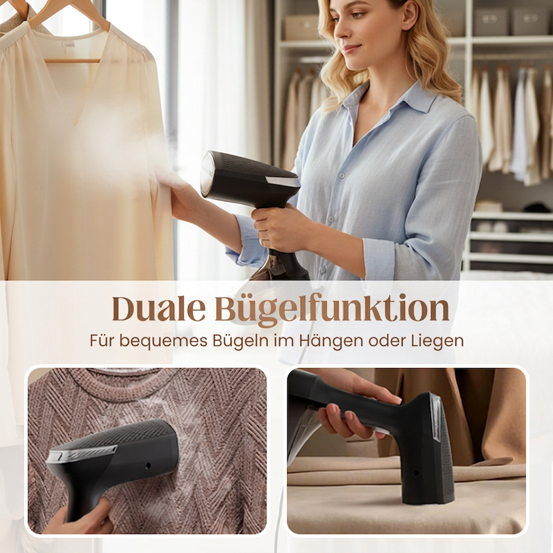 ⏳Zeitlich begrenztes Angebot⏳ Handdampfglätter für Kleidung mit 300-ml-Wassertank