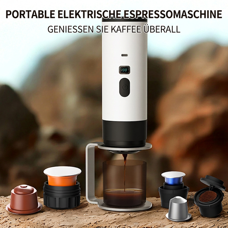☕🚗 50% RABATT! Tragbare Espressomaschine für Reisen – Kompakt, akkubetrieben & perfekt für frischen Kaffee unterwegs, im Auto oder Zelt ⛺✨