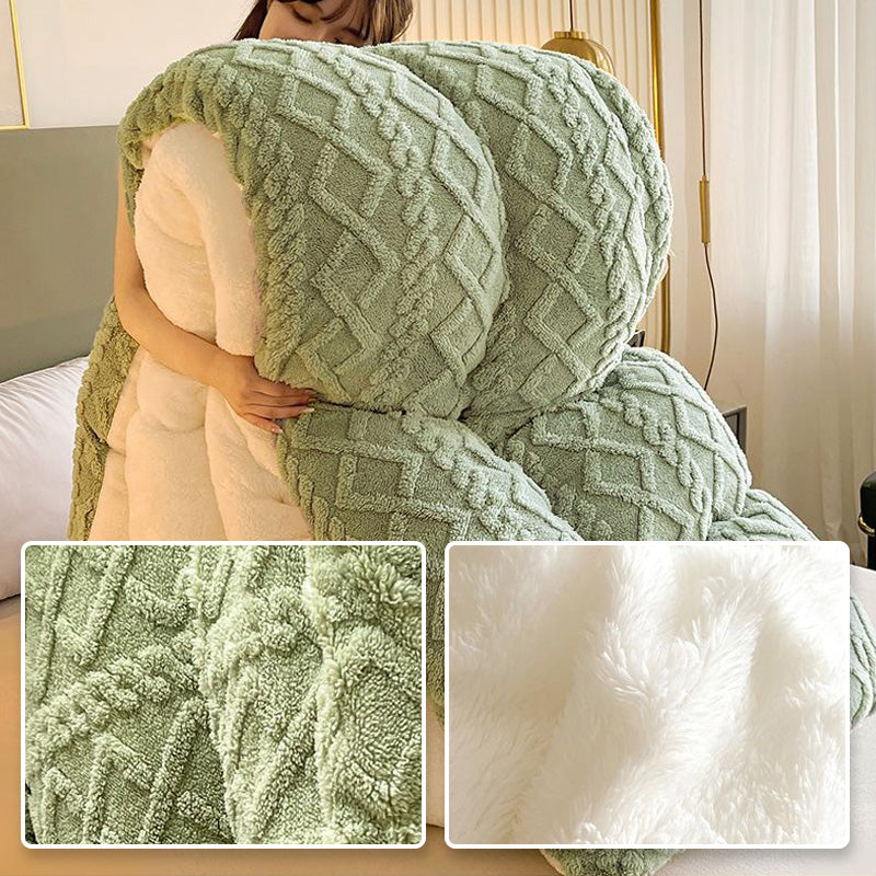 🍂 50% RABATT! 🛋️ Plüschdecke – Verdickt, superweich & kuschelig warm ✨