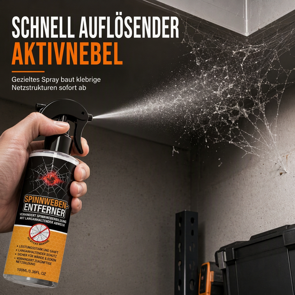 Spinnwebenentfernungsspray und Wandreiniger für Decken und Ecken im Haushalt, sichere Staubreinigung für Wände